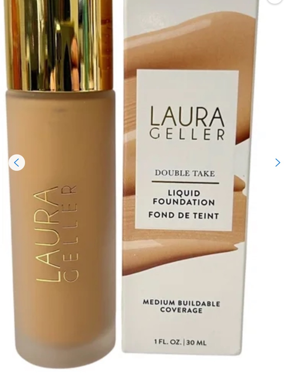 NWT Laura Geller Double Take Liquid Foundation — Medium